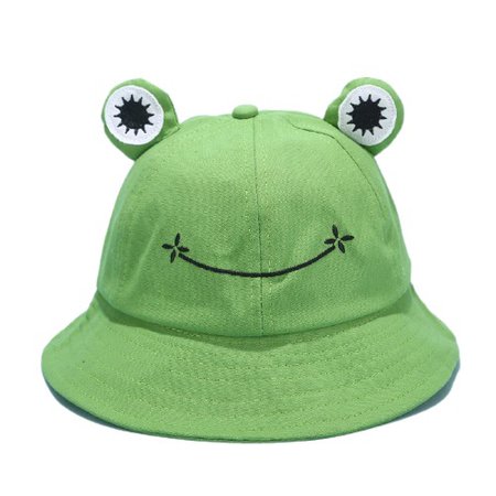 frog hat green