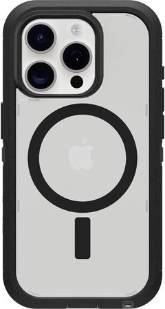 Amazon.com: OtterBox iPhone 15 Pro (Only) Defender Series XT Clear Case - DARK SIDE (Black/Clear), screenless, rugged , snaps to MagSafe, lanyard attachment (ships in polybag, ideal for business customers) : Cell Phones & Accessories