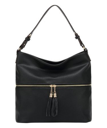 MKF Collection Black Cheetah-Accent Hobo | zulily