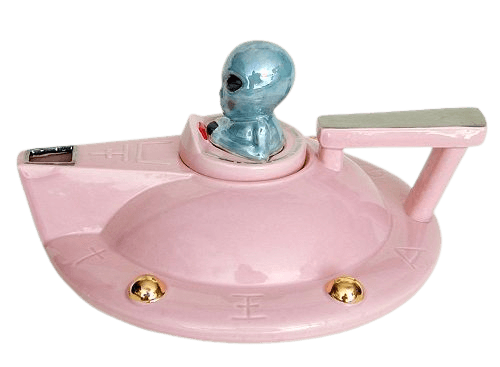 Vintage space-age novelty tea pot