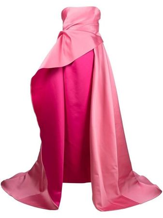 Carolina Herrera strapless layered gown