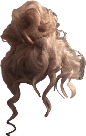 curly ponytail hair