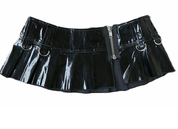 latex micro skirt