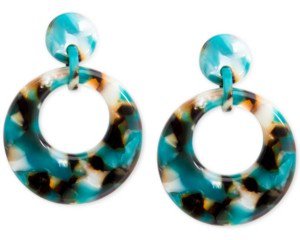 black and teal earrings - Google Search