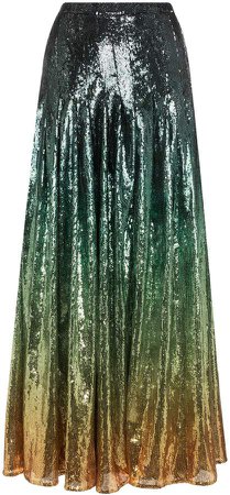 clement ombre sequinned skirt