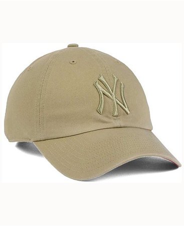 '47 Brand New York Yankees Khaki Clean UP Cap & Reviews - Sports Fan Shop By Lids - Men - Macy's