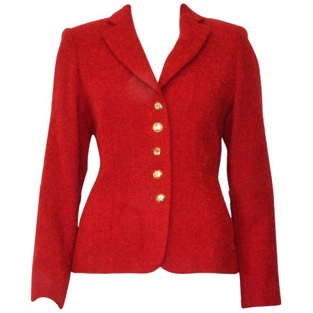 Chanel jacket in red