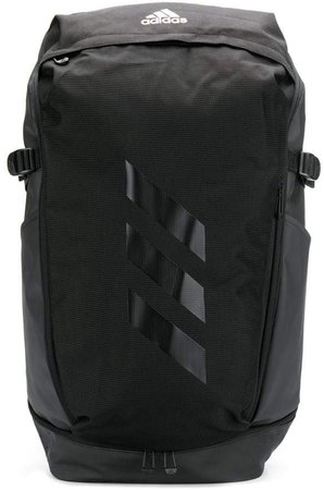 textured logo backpack