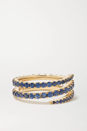 Gold 18-karat gold sapphire ring | Anita Ko | NET-A-PORTER