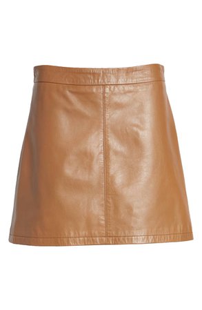 cupcakes and cashmere Marrie Leather Miniskirt | Nordstrom
