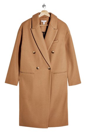Topshop Brooke Double Breasted Long Coat | Nordstrom