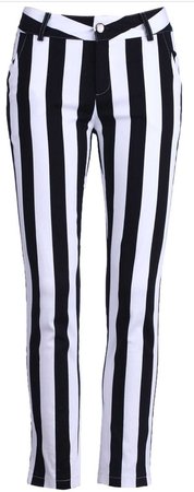 B&W striped pants