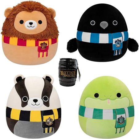 Amazon.com: Harry Potter House Squishmallow Bundle - Choose Your House plus matching jelly beans (Set of 4, 8 Inch) : Toys & Games
