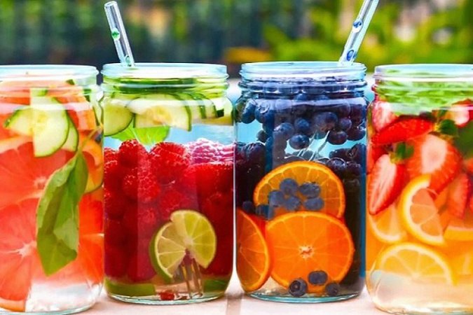 healthy fruit water