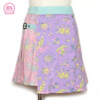 Bonnou 108 Boyfriend Pleated Wrap Skirt Pastel
