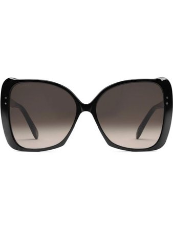 Shop black Gucci Eyewear Oversize square-frame sunglasses with Express Delivery - Farfetch