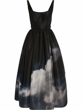 Alexander McQueen storm-print Dress - Farfetch