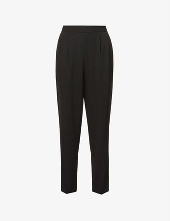 JOSEPH - Comfot Cady Thea tapered high-rise stretch-woven trousers | Selfridges.com