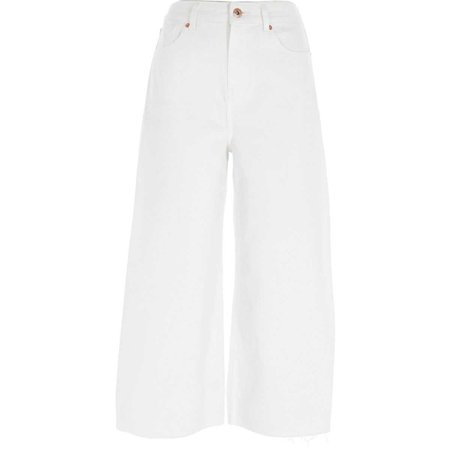 White Alexa cropped wide leg jeans - Bootcut & Flared Jeans - Jeans - women