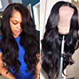 Amazon.com : Lace Front Human Hair Wigs for Women Pre Plucked Hairline 150% Denisty Brazilian Body Wave Lace Front Wigs with Baby Hair Natural Color (16Inch) : Beauty