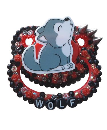 Red wolf adult paci