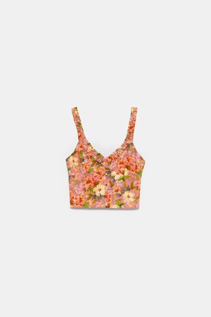 FLORAL PRINT TOP - View All-SHIRTS | BLOUSES-WOMAN | ZARA United States
