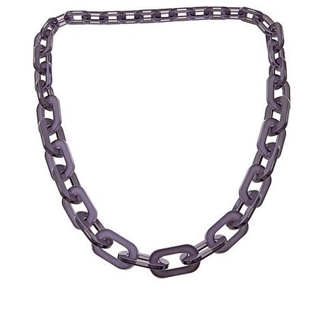 Rara Avis by Iris Apfel "Chained" Resin Link Graduated 38" Necklace - 6494263 | HSN