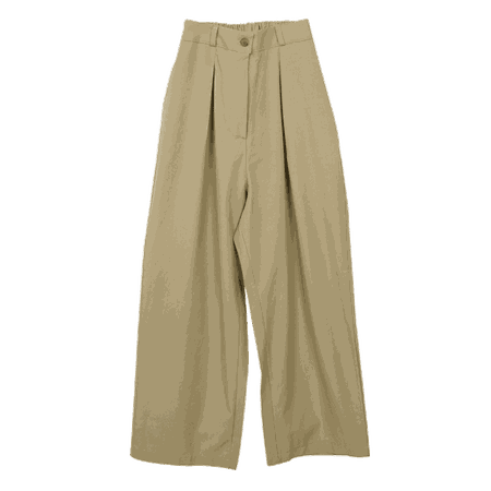 Semi-Elastic Waist Wide Leg Pants | STYLENANDA