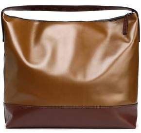 Two-tone Leather Shoulder Bag