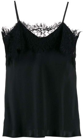 lace-trimmed cami top