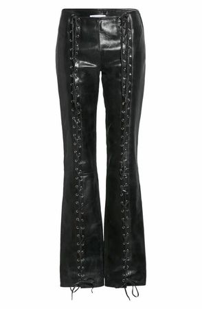 Leather laced pant