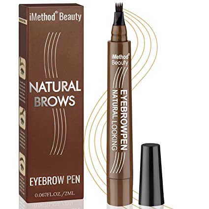 Amazon.com : iMethod Eyebrow Pen - Upgrade Eyebrow TattooPen, Eyebrow Makeup, Long Lasting, Waterproof and Smudge-proof, Dark Brown : Beauty