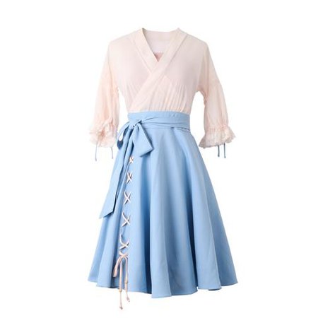 Pastel Chinese Style Dress - SpreePicky