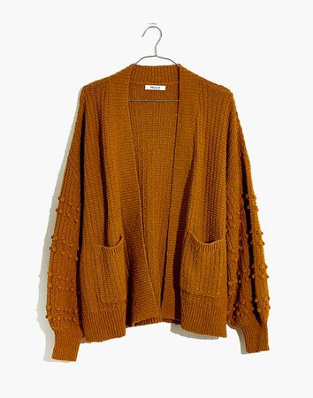 Bobble Cardigan Sweater brown