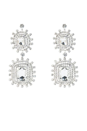 silver chunky earrings silver accessories silver earrings
