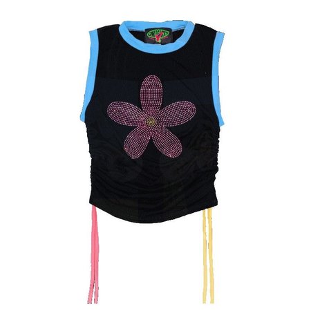 OMIGHTY Flower Power Drawstring Top