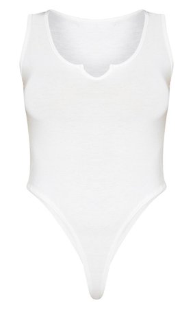White V Sleeveless Bodysuit | Tops | PrettyLittleThing