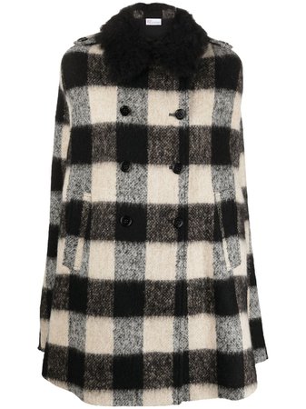 RED Valentino Checked double-breasted Coat - Farfetch