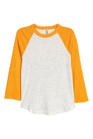 Baseball Shirt - Yellow - | H&M US