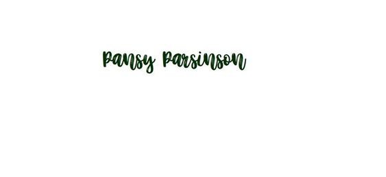 pansy parkinson stiker