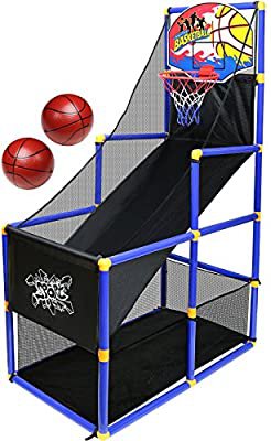 Amazon.com: Kiddie Play Toy Basketball Hoop Arcade Game Indoor Sports Toys for Kids: Toys & Games