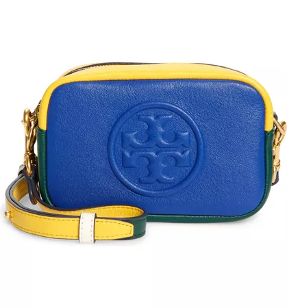 Tory Burch Mini Perry Colorblock Leather Crossbody Bag | Nordstrom