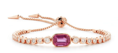 Magenta Sapphire Slider Bracelet — Jaimie Geller Jewelry