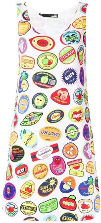 fruit sticker mini dress