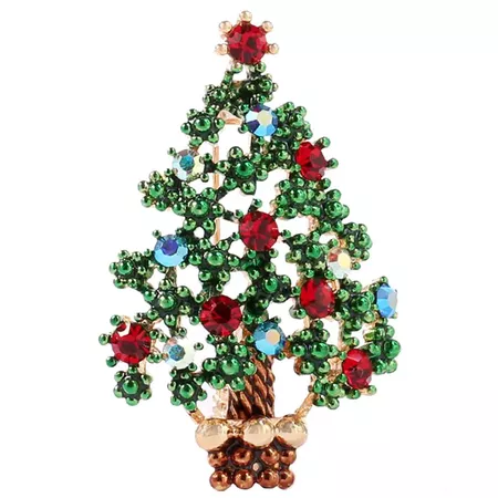 DressLily.com: Photo Gallery - Creative Christmas Tree Fashion Brooch