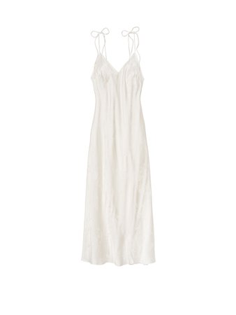 Satin Jacquard Midi Slip Dress - Sleepwear - Victoria's Secret