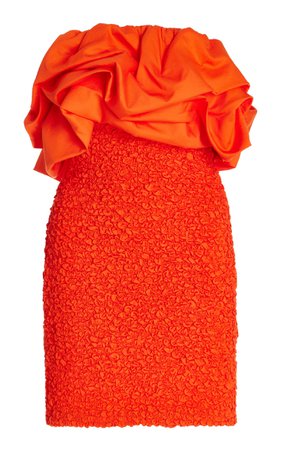 Kenza Ruffled Smocked Mini Dress By Mara Hoffman | Moda Operandi