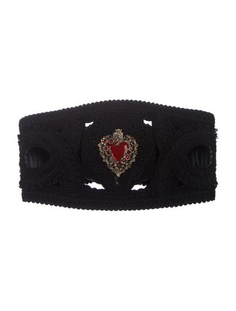 Dolce & Gabbana Crochet Embellished Belt - Accessories - DAG144662 | The RealReal