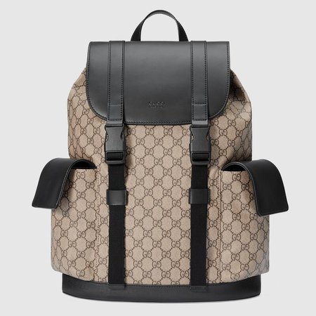 Beige GG Canvas Soft GG Supreme backpack | GUCCI® US
