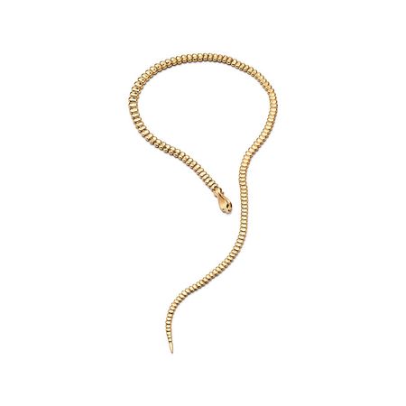 Elsa Peretti® Snake necklace in 18k gold. | Tiffany & Co.